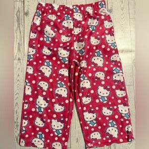 Hello Kitty Pink and White Kids Pajama Bottoms